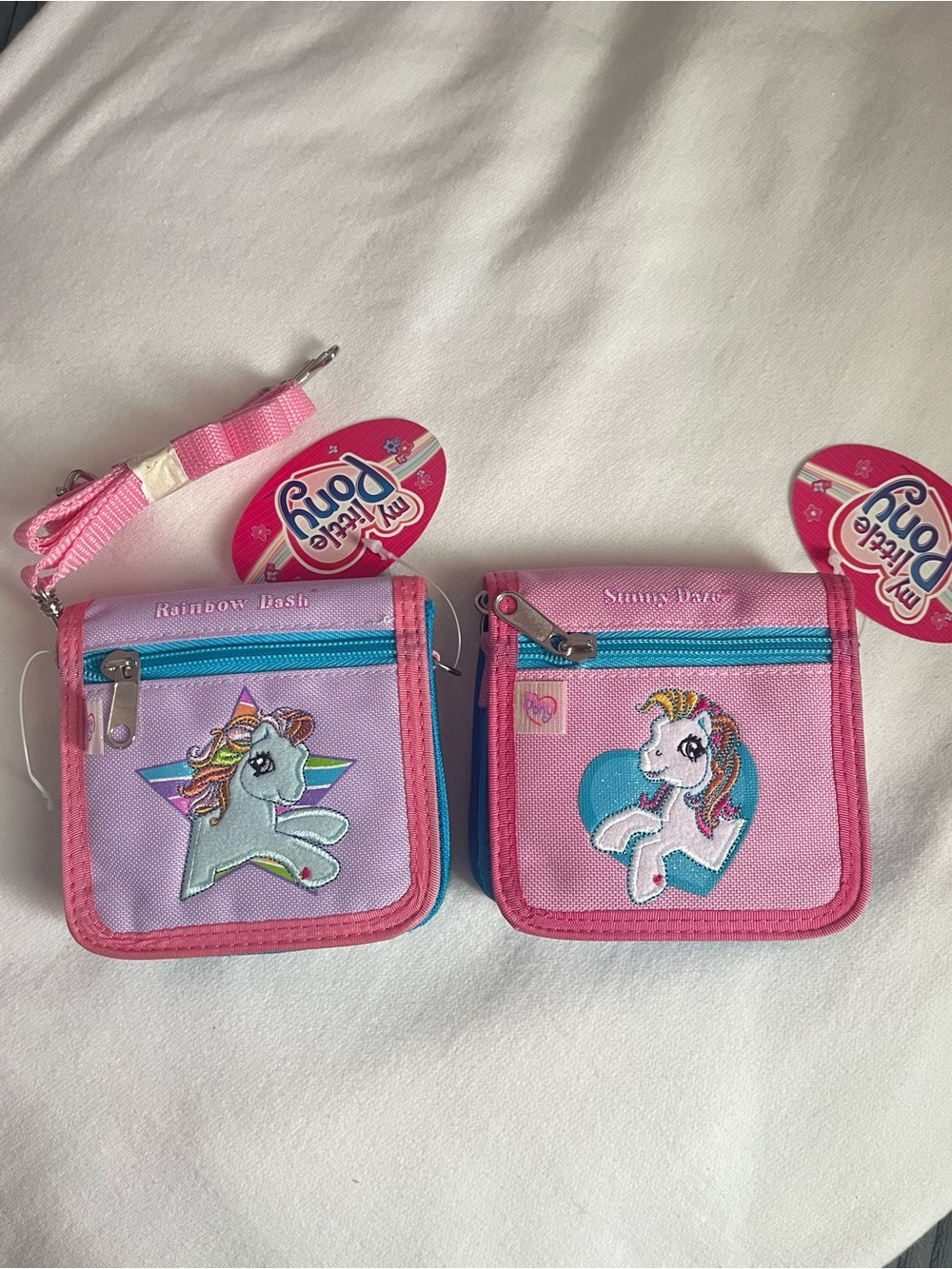 Y2K Deadstock My Little Pony Pink Kids Unicorn Wallet with straps